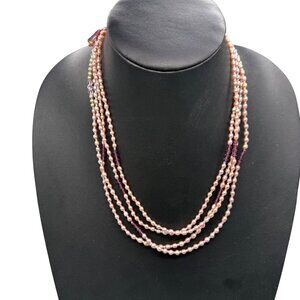 Women's Necklace Real Pearls Beaded Elegant Minimalist 82 inches Long